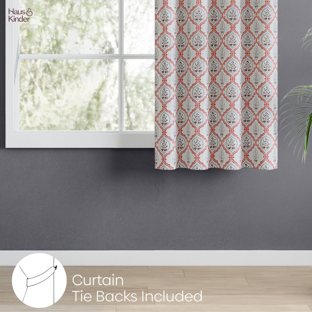 Poly Cotton Digital Printed Curtain Heritage Medallion, Multi - Digital Printed Curtains | haus & kinder
