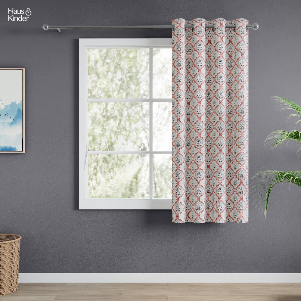 Poly Cotton Digital Printed Curtain Heritage Medallion, Multi