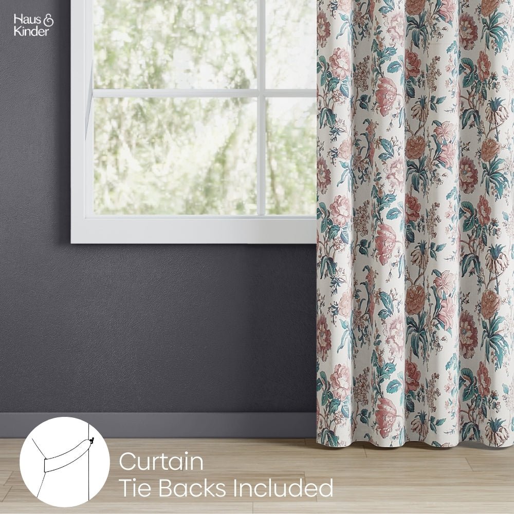 Poly Cotton Digital Printed Curtain Canyon Bloom, Multi - Digital Printed Curtains | haus & kinder