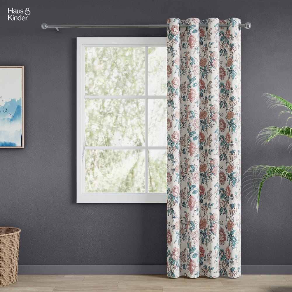 Poly Cotton Digital Printed Curtain Canyon Bloom, Multi