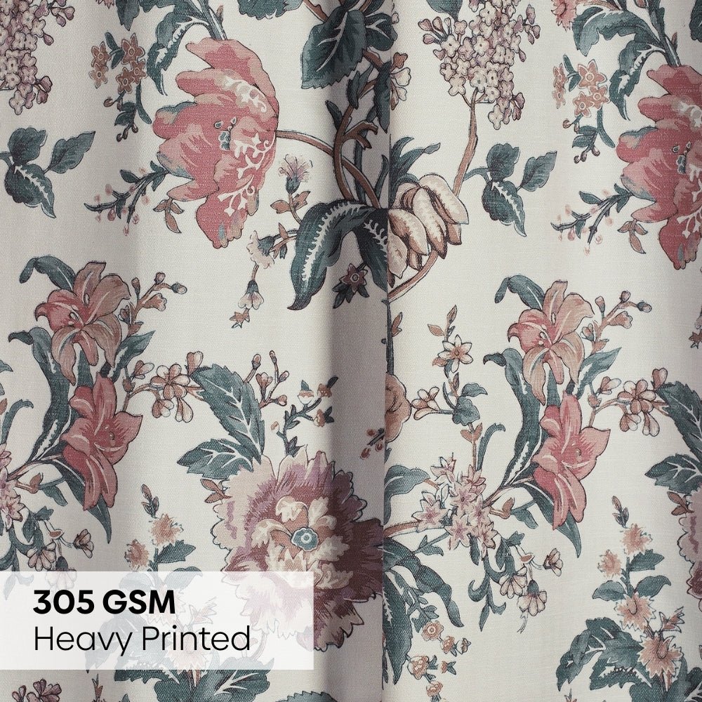 Poly Cotton Digital Printed Curtain Canyon Bloom, Multi - Digital Printed Curtains | haus & kinder
