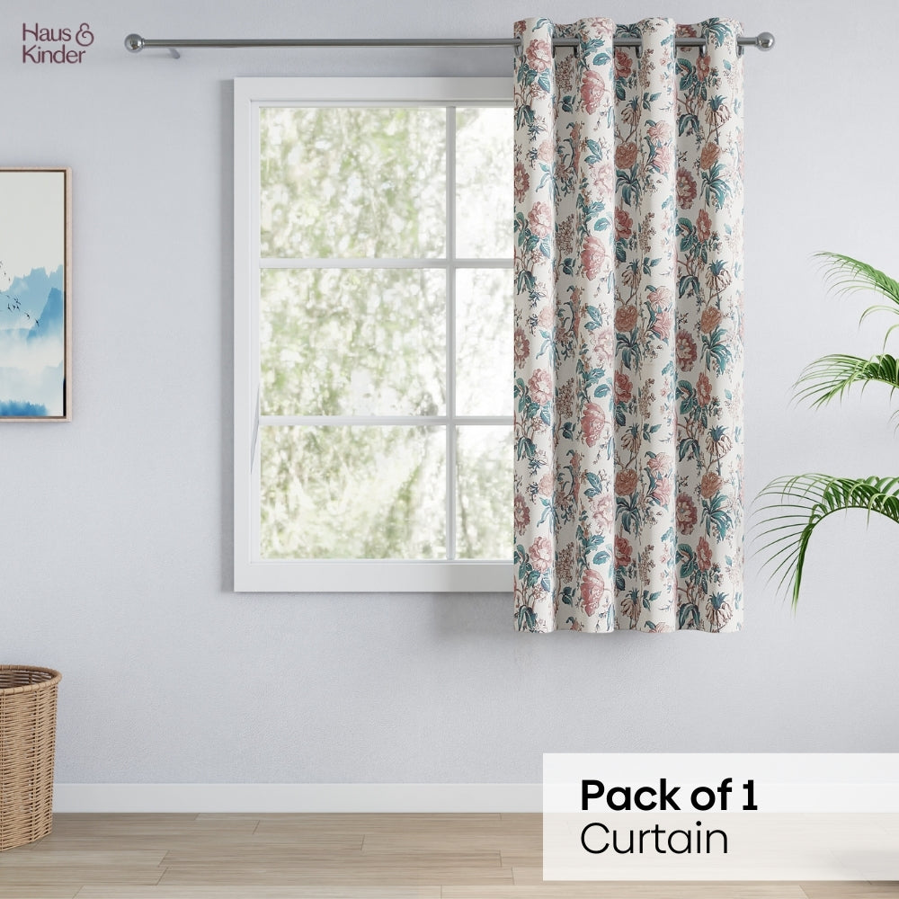Poly Cotton Digital Printed Curtain Canyon Bloom, Multi
