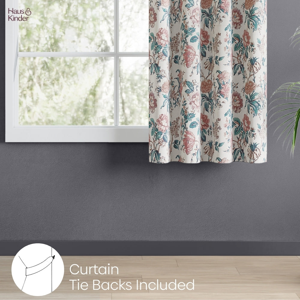 Poly Cotton Digital Printed Curtain Canyon Bloom, Multi