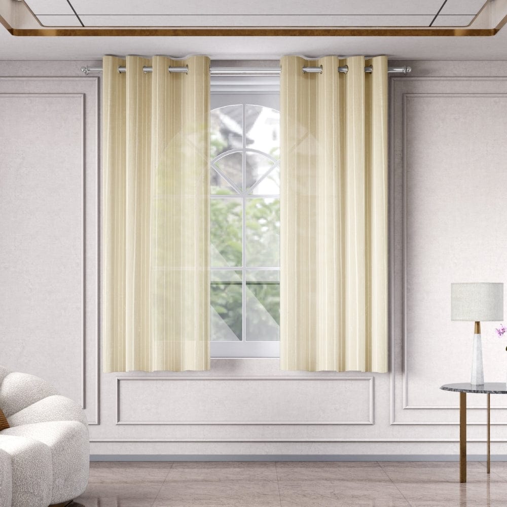 Linear Grace Curtain Set, Butter