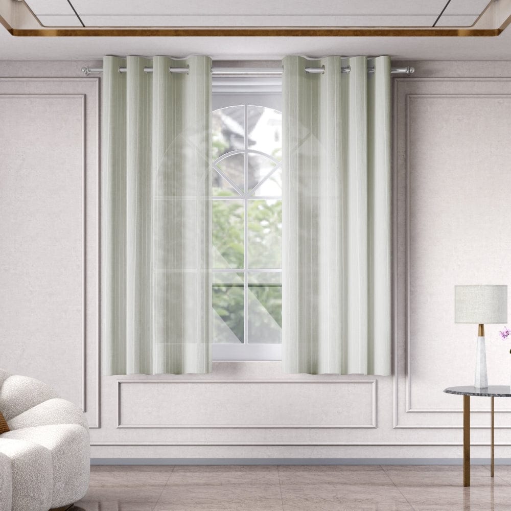Linear Grace Curtain Set, Mist