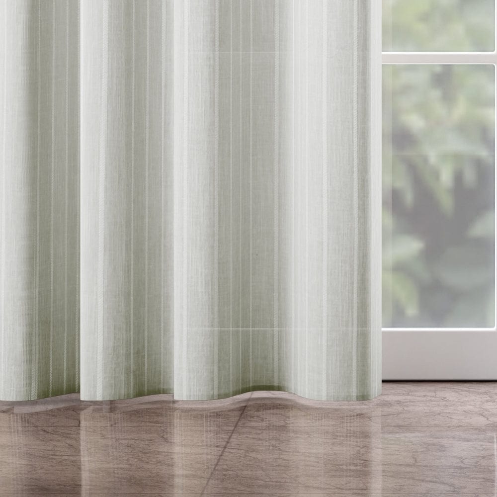 Linear Grace Curtain Set, Mist