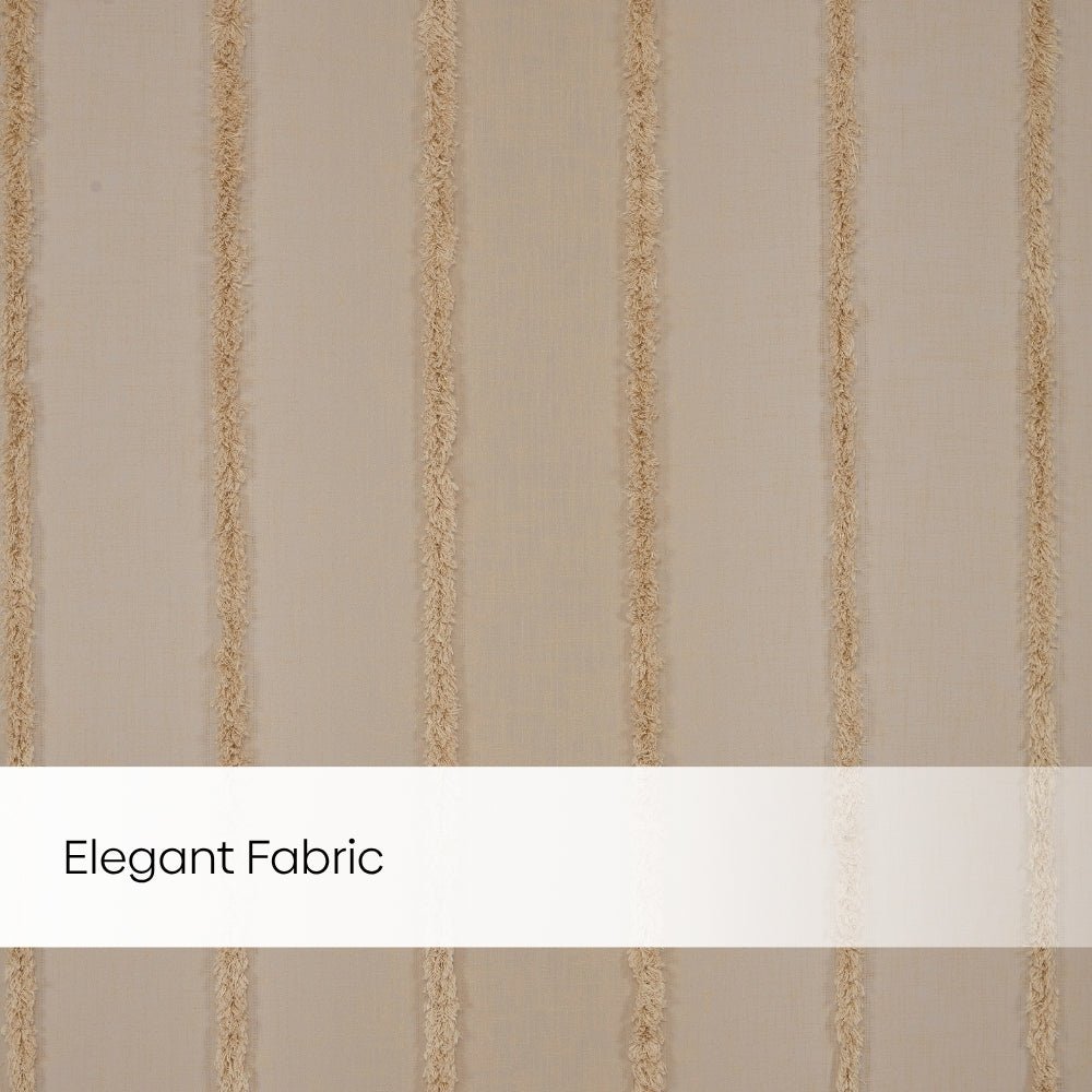 Decorative Sheer Feather Fringe Pack Of 1 Curtain, Beige - Decorative Sheer | haus & kinder