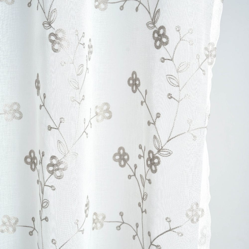 Dewdrop Vine Curtain Set, Mist