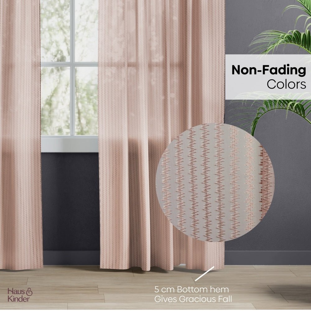 Polyester Jacquard Curtains Desert Blush, Blush - Jacquard Curtains | haus & kinder