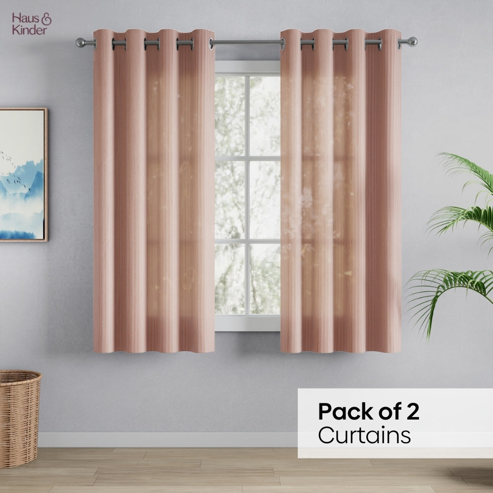 Polyester Jacquard  Curtains Desert Blush, Blush