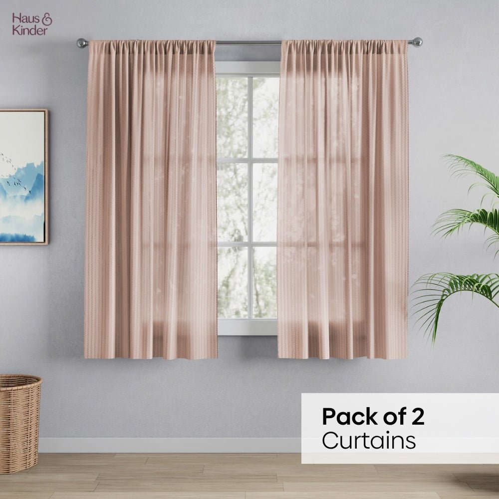Polyester Jacquard Curtains Desert Blush, Blush - Jacquard Curtains | haus & kinder