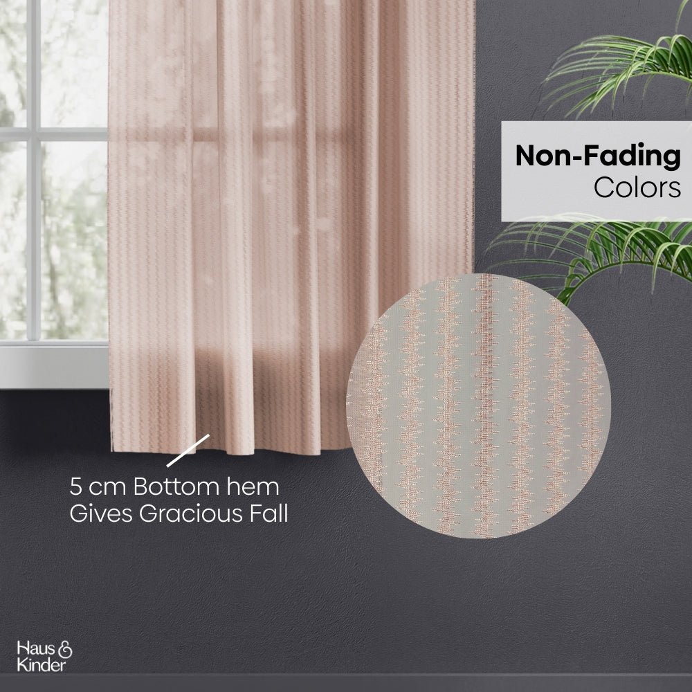 Polyester Jacquard Curtains Desert Blush, Blush - Jacquard Curtains | haus & kinder