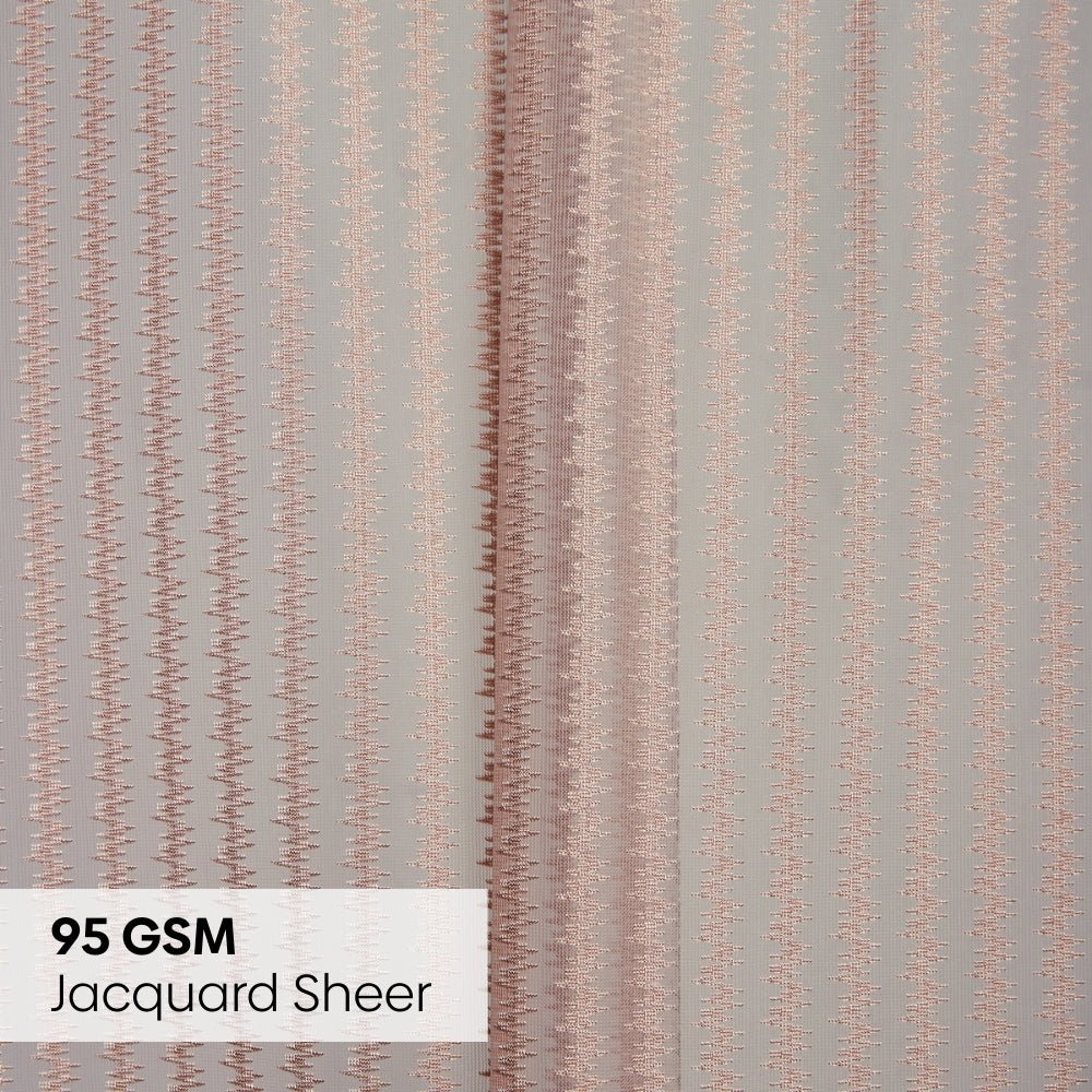 Polyester Jacquard Curtains Desert Blush, Blush - Jacquard Curtains | haus & kinder