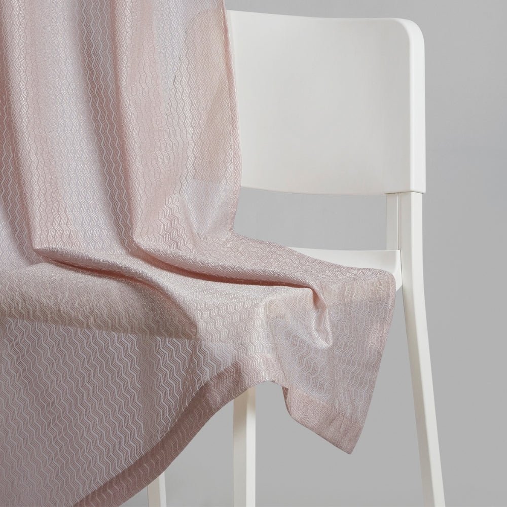 Polyester Jacquard Curtains Sand Ripple, Blush - Jacquard Curtains | haus & kinder