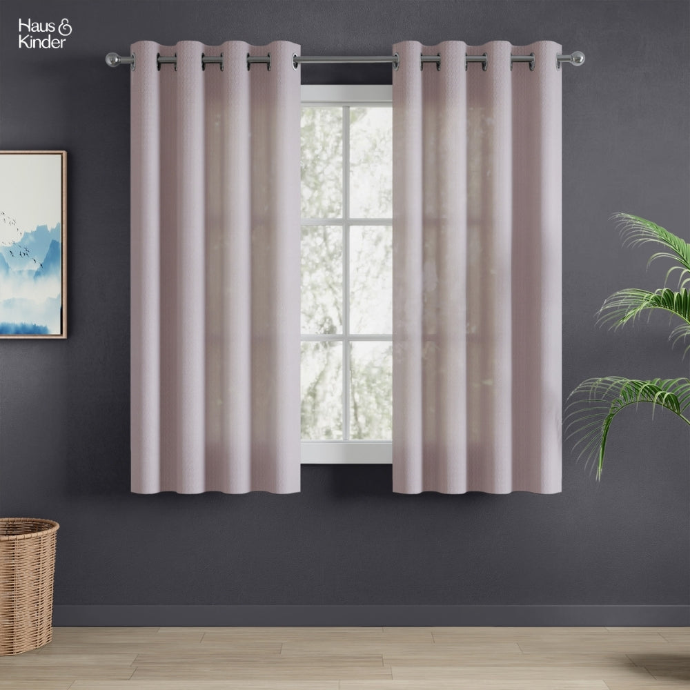Polyester Jacquard Curtains Sand Ripple, Blush
