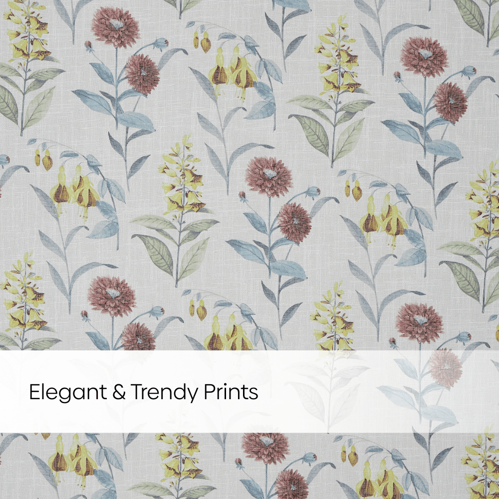 100% Polyester Sheer Digital Printed Curtain, Multicolor - Sheer Curtains | haus & kinder