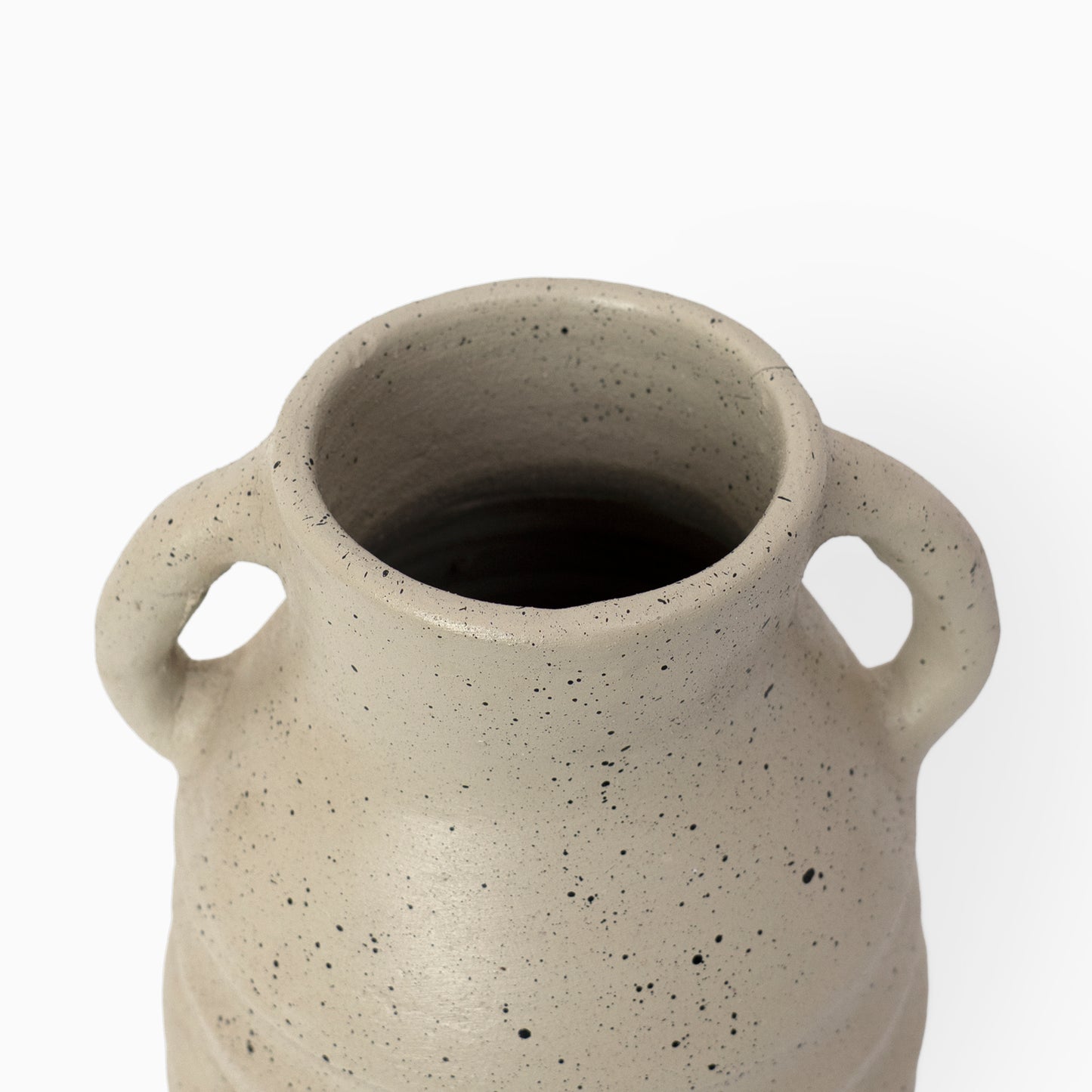 Warm Earth Off-White Terracotta Vase