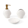 Pearl Seashell Bathroom Set- White