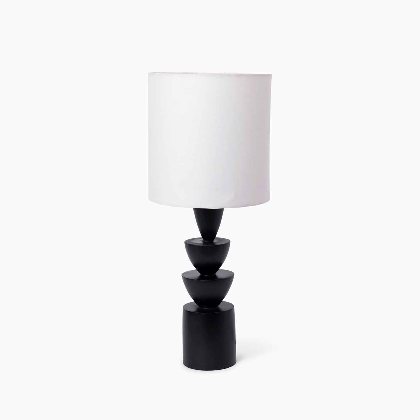 Noir Stack Table Lamp- Black
