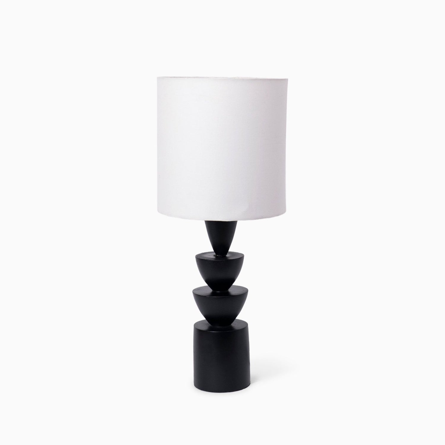 Noir Stack Table Lamp- Black - Table Lamp | haus & kinder