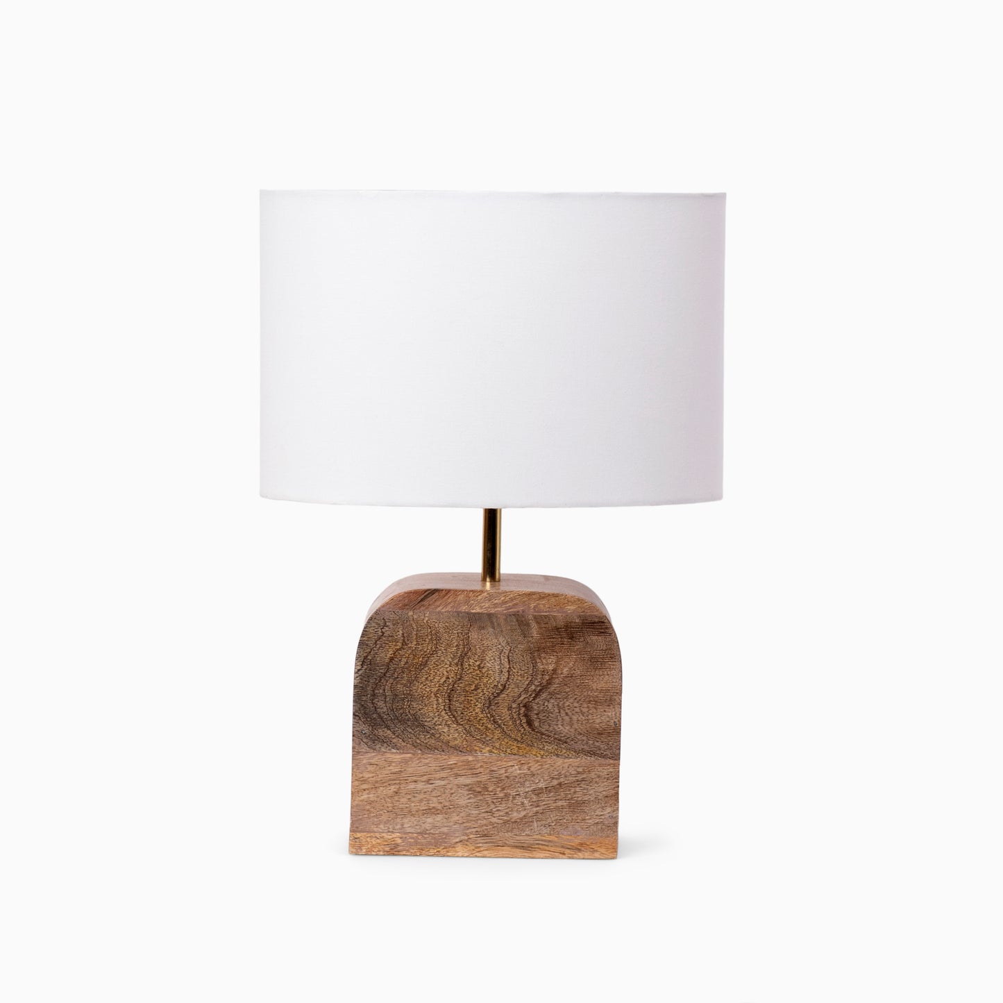 Sunset Block Table Lamp- Natural Wood