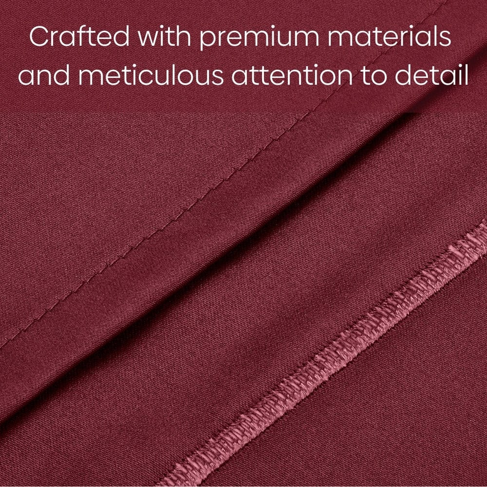 Satin Royale Crimson Velvet 300TC Satin 2 Pillow Cover