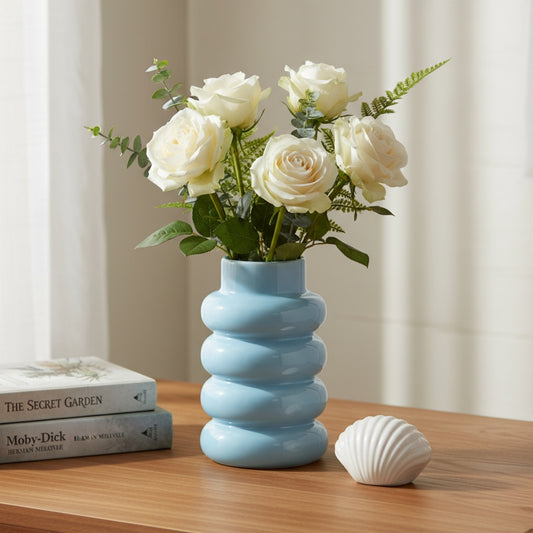 Cloudpop Lune Ceramic Vase- Blue