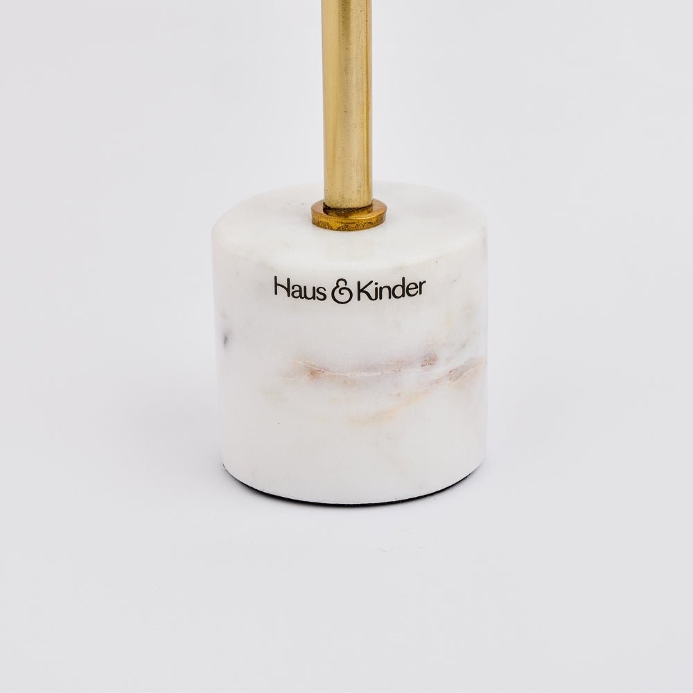 Marble Candle Holder Set of 2, Marble & Gold - Candle Holder | haus & kinder