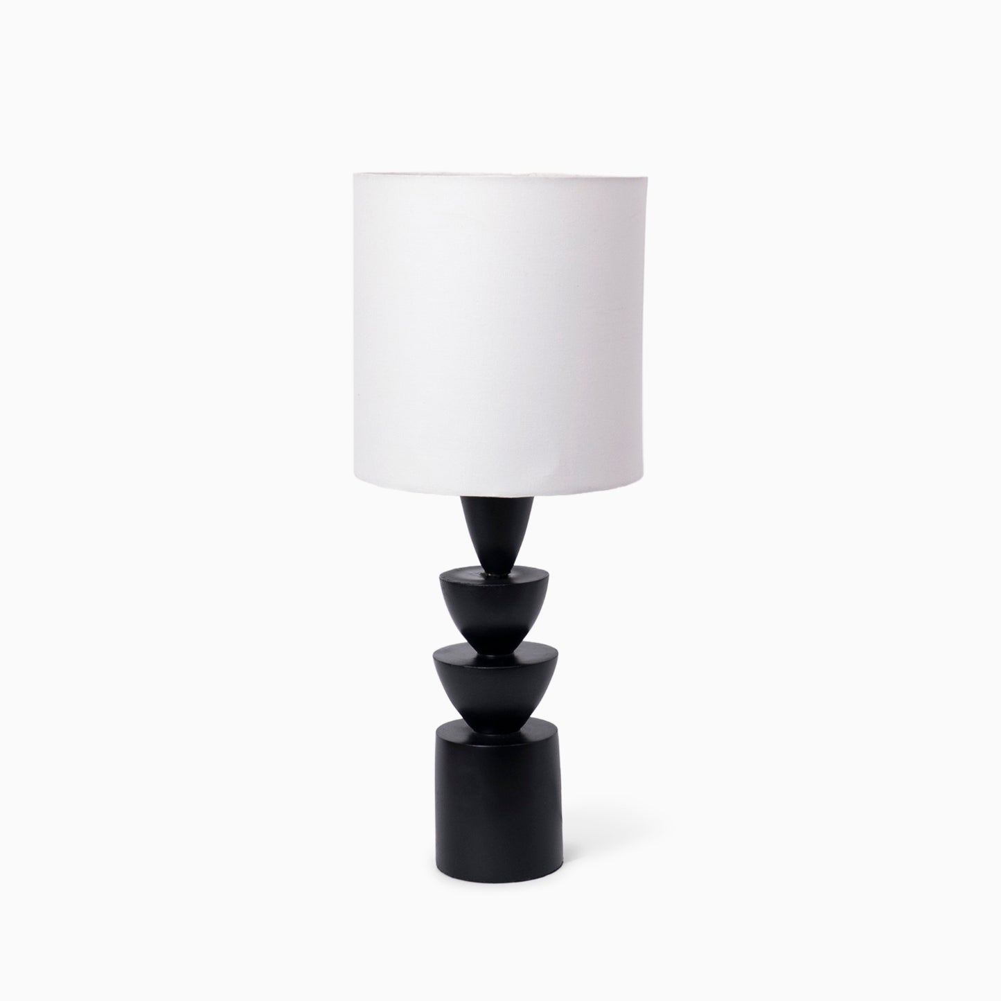 Noir Stack Table Lamp- Black