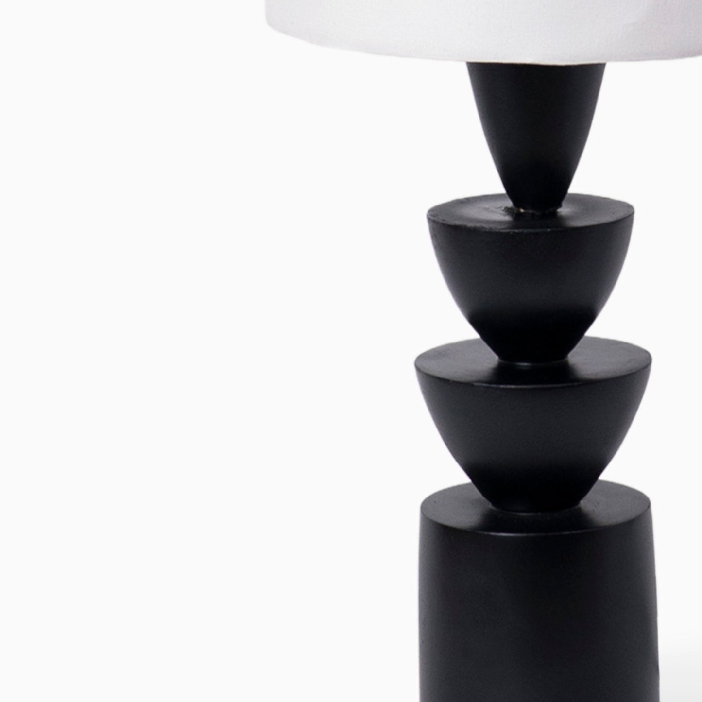 Noir Stack Table Lamp- Black