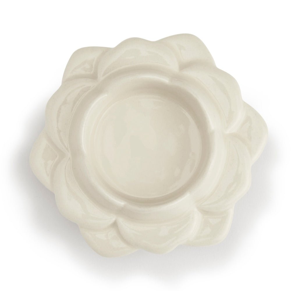 Ceramic White Diya, Set of 2 - Diya | haus & kinder