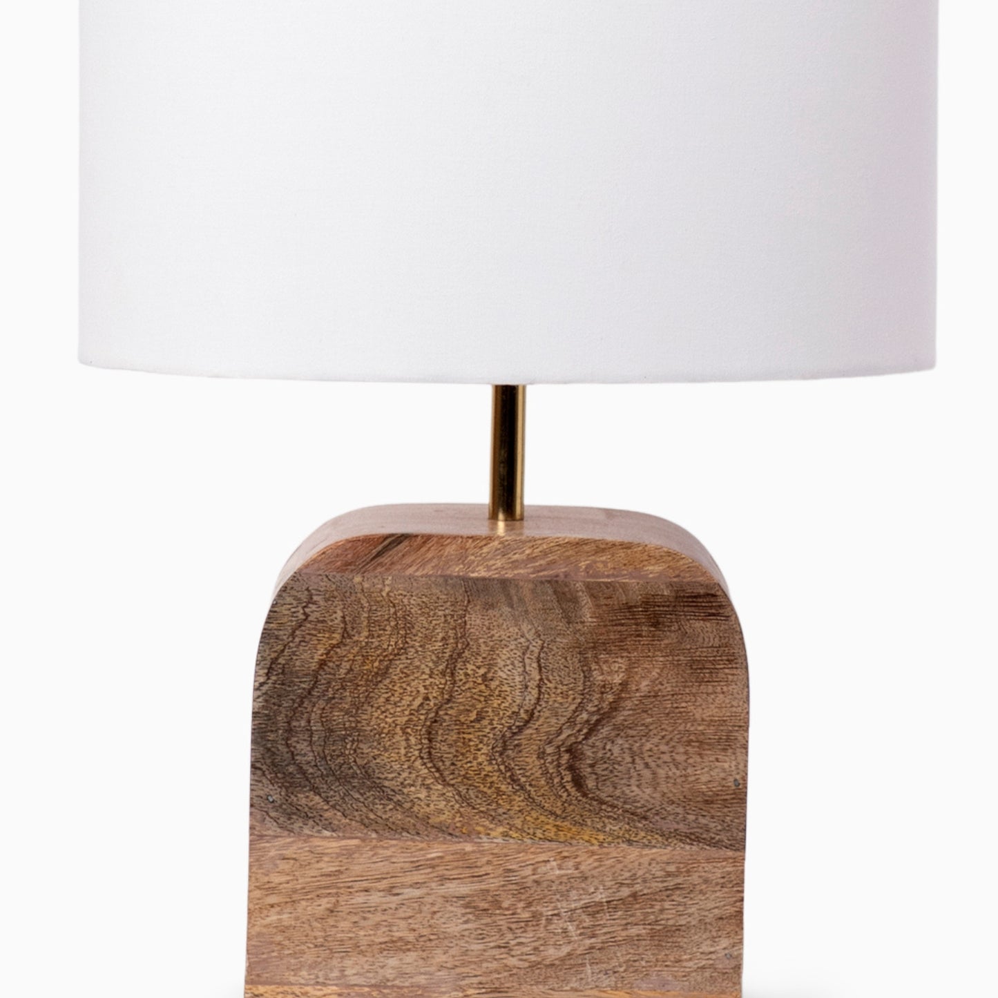 Sunset Block Table Lamp- Natural Wood