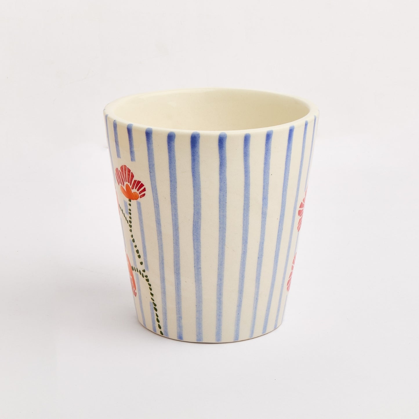 VM Collection Ceramic Handpainted Flower vase, Multicolor