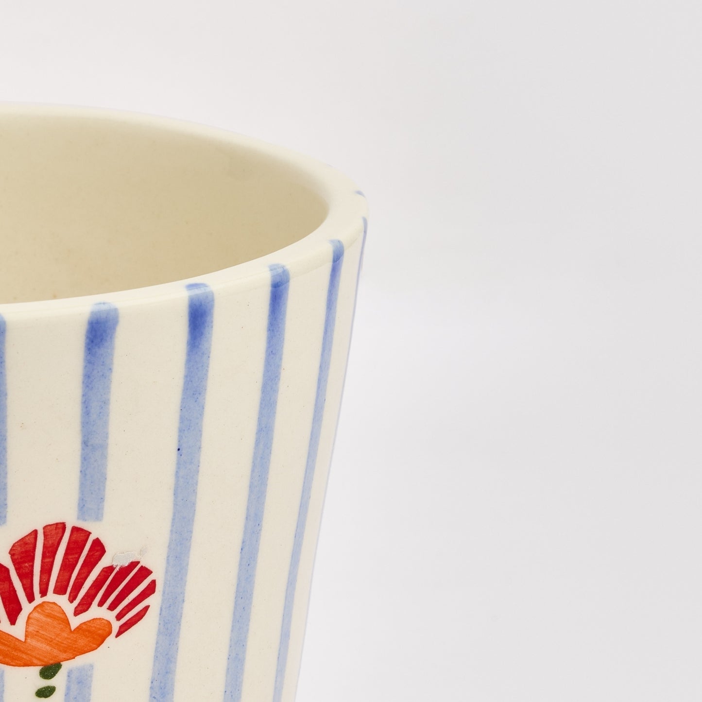 VM Collection Ceramic Handpainted Flower vase, Multicolor