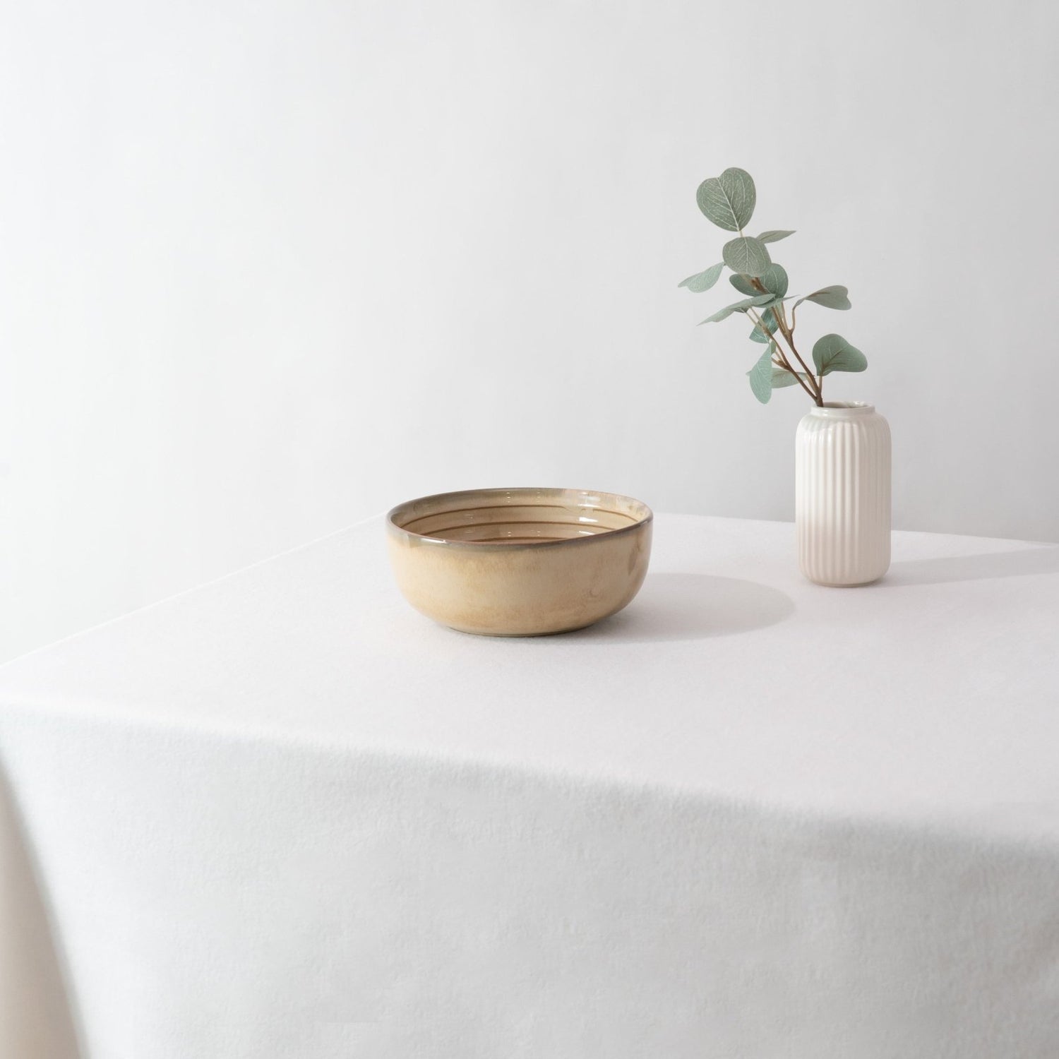 Drift Clay Serving Bowl- Beige - Serving Bowl | haus & kinder