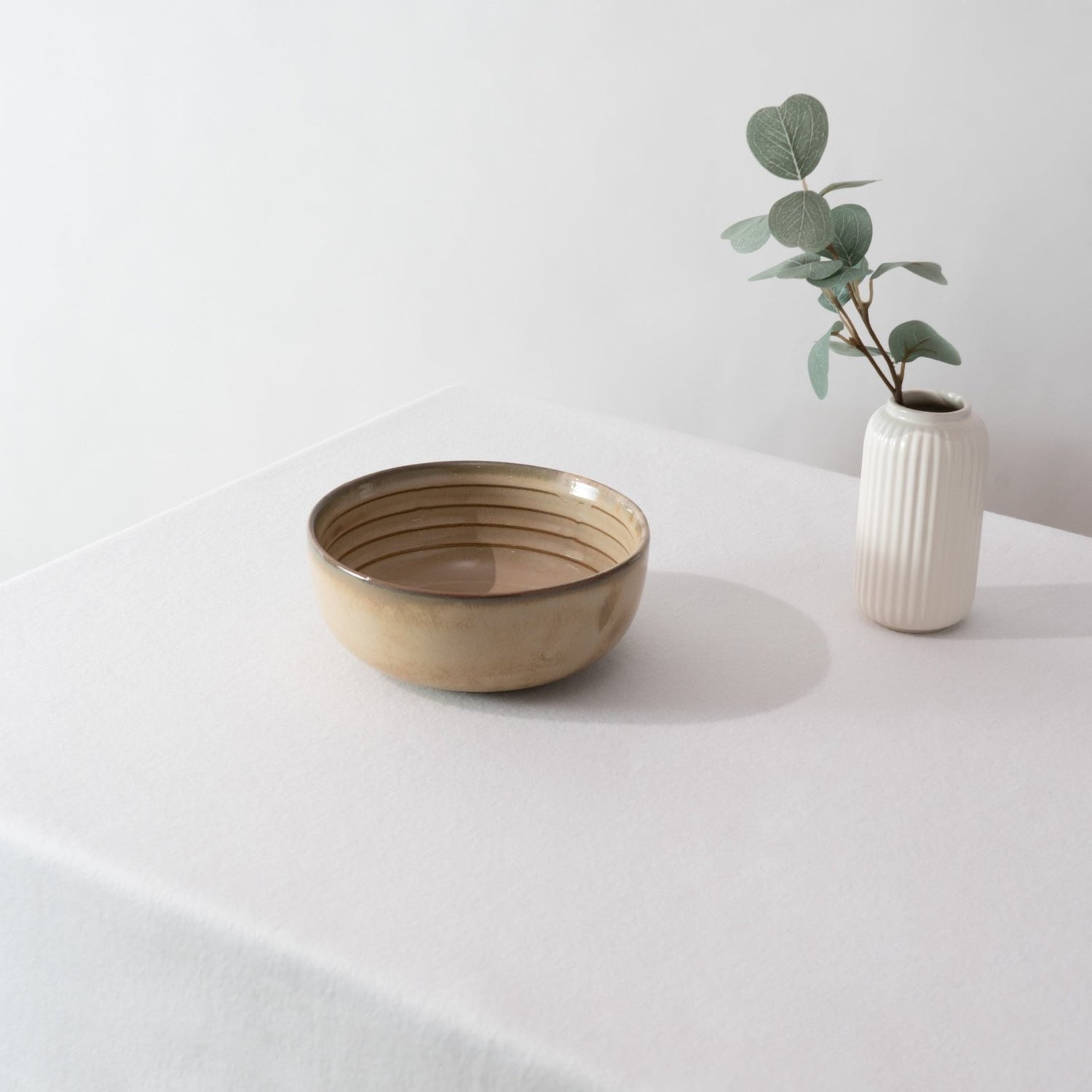 Drift Clay Serving Bowl- Beige - Serving Bowl | haus & kinder