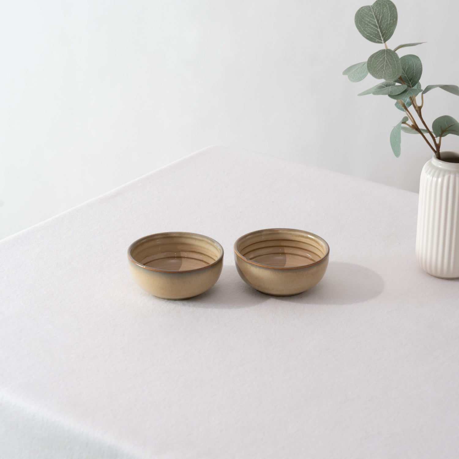 Drift Clay Small Bowl- Beige Set of 2