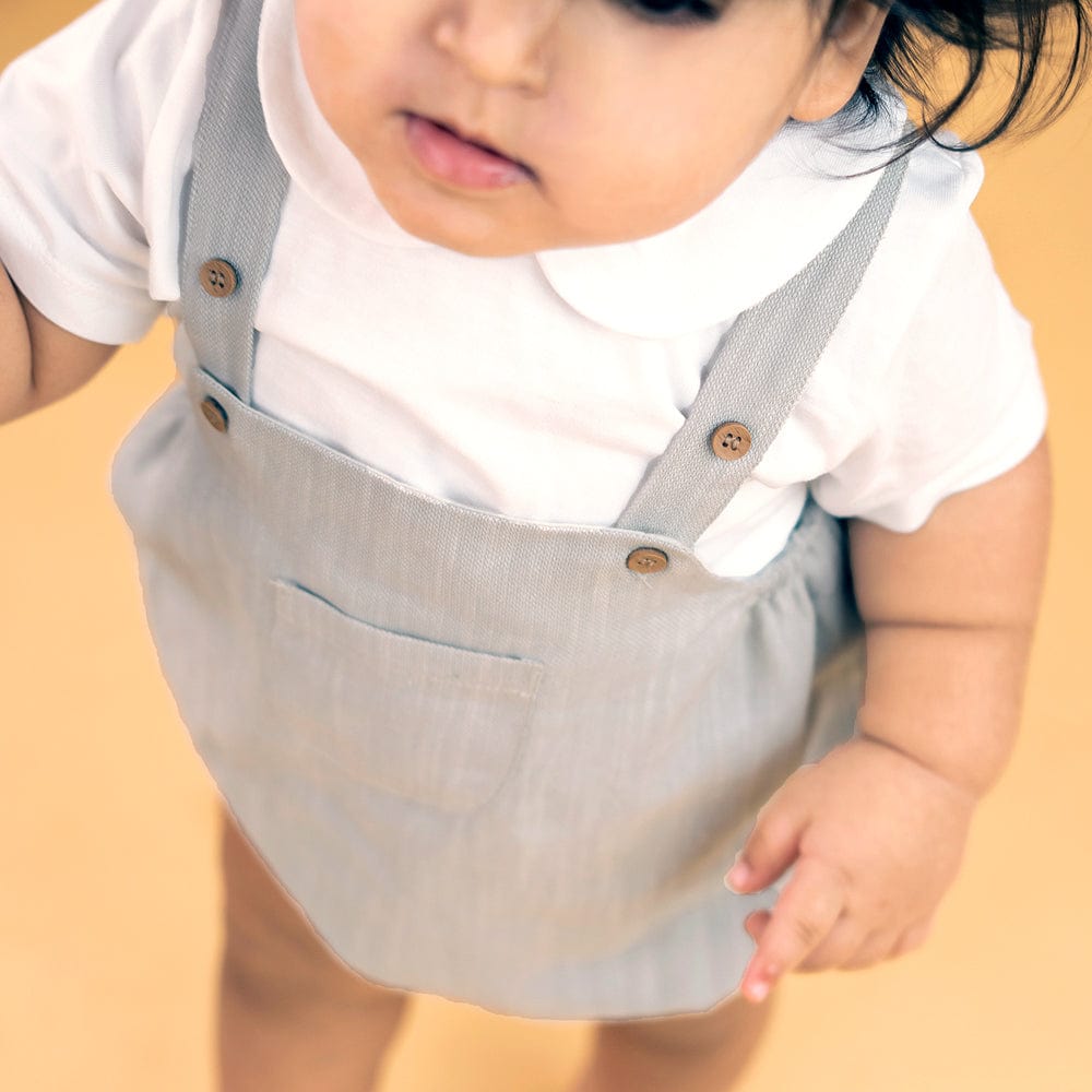Delicate Pastle Onesie with Tee Grey 100% Cotton & 100% Machine washable