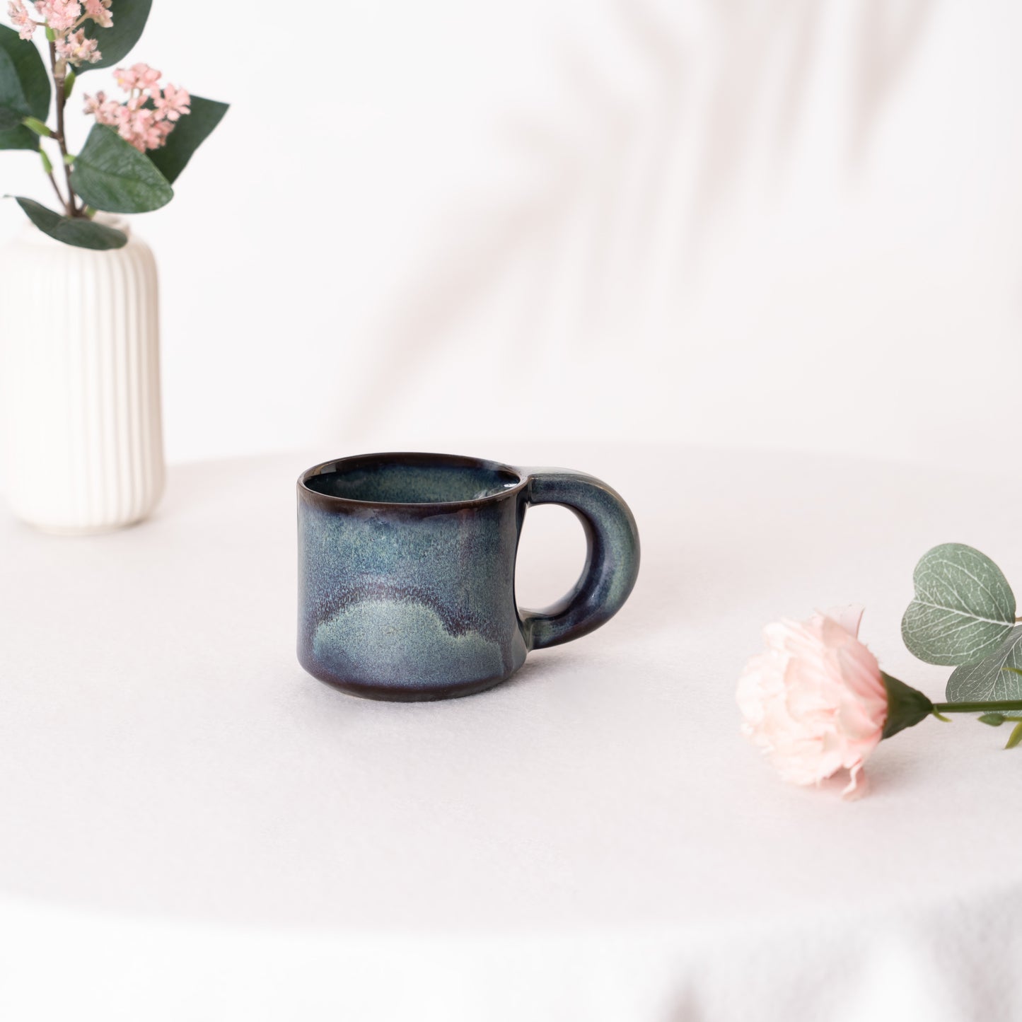 Earthen Hold Ceramic Mug- Reactive blue