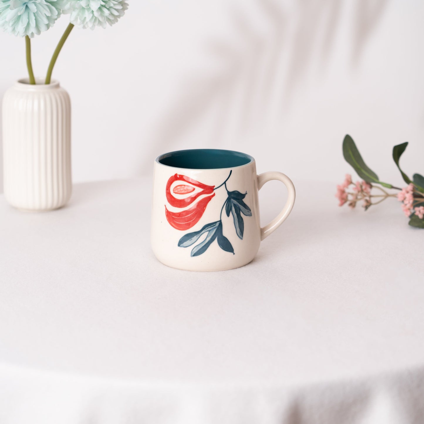 Fabled Fid Hand Painted Mug Set of2