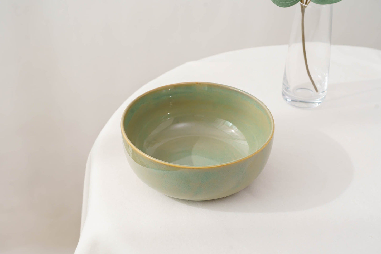 Thyme Mist Serving Bowl- Green