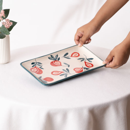 Fabled Fid Hand Painted Platter