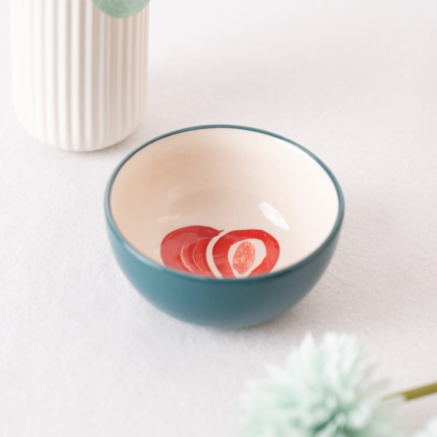 Fabled Fid Hand Painted Small Bowl Set of 2