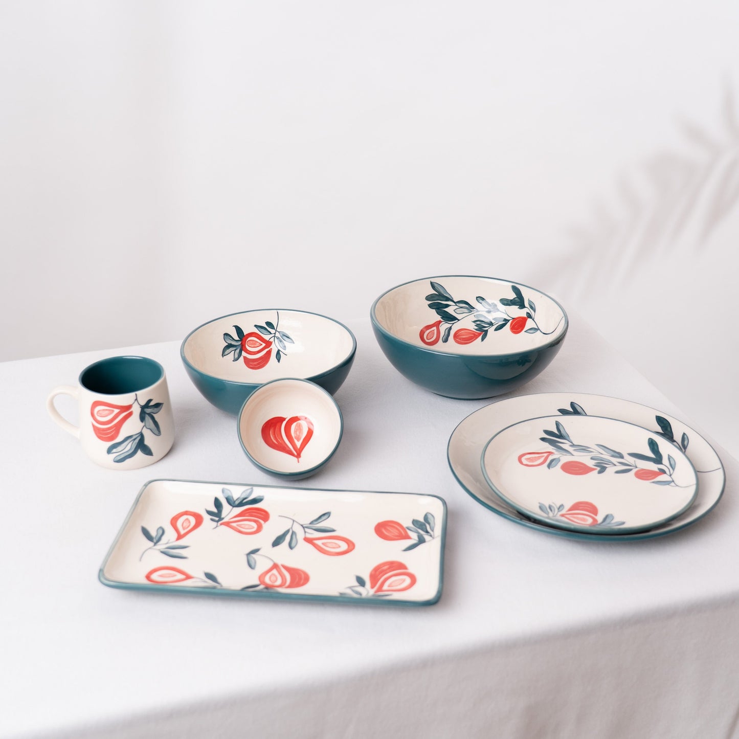Fabled Fid Hand Painted Mug Set of2