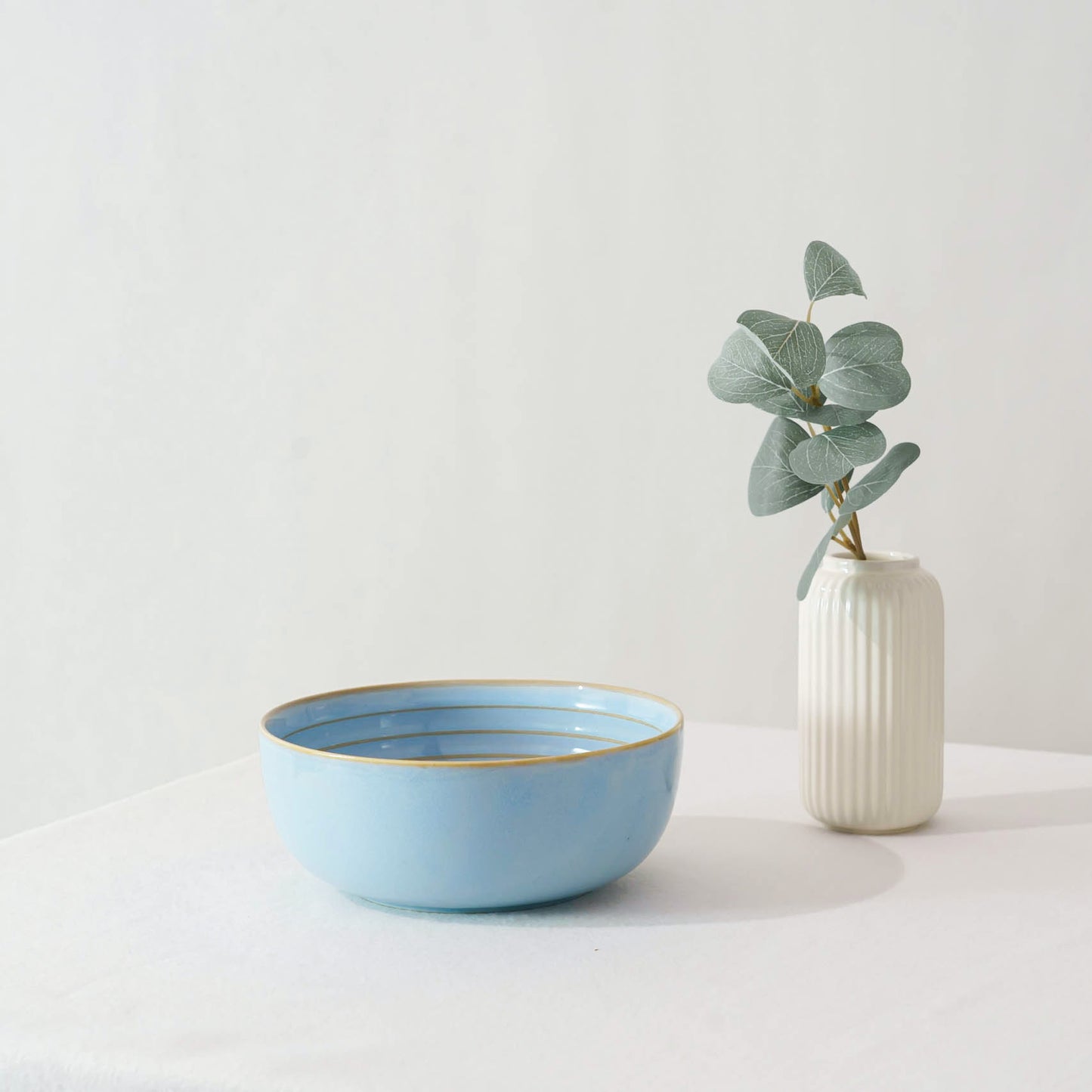 Nimbus Clay Serving Bowl - Sky Blue
