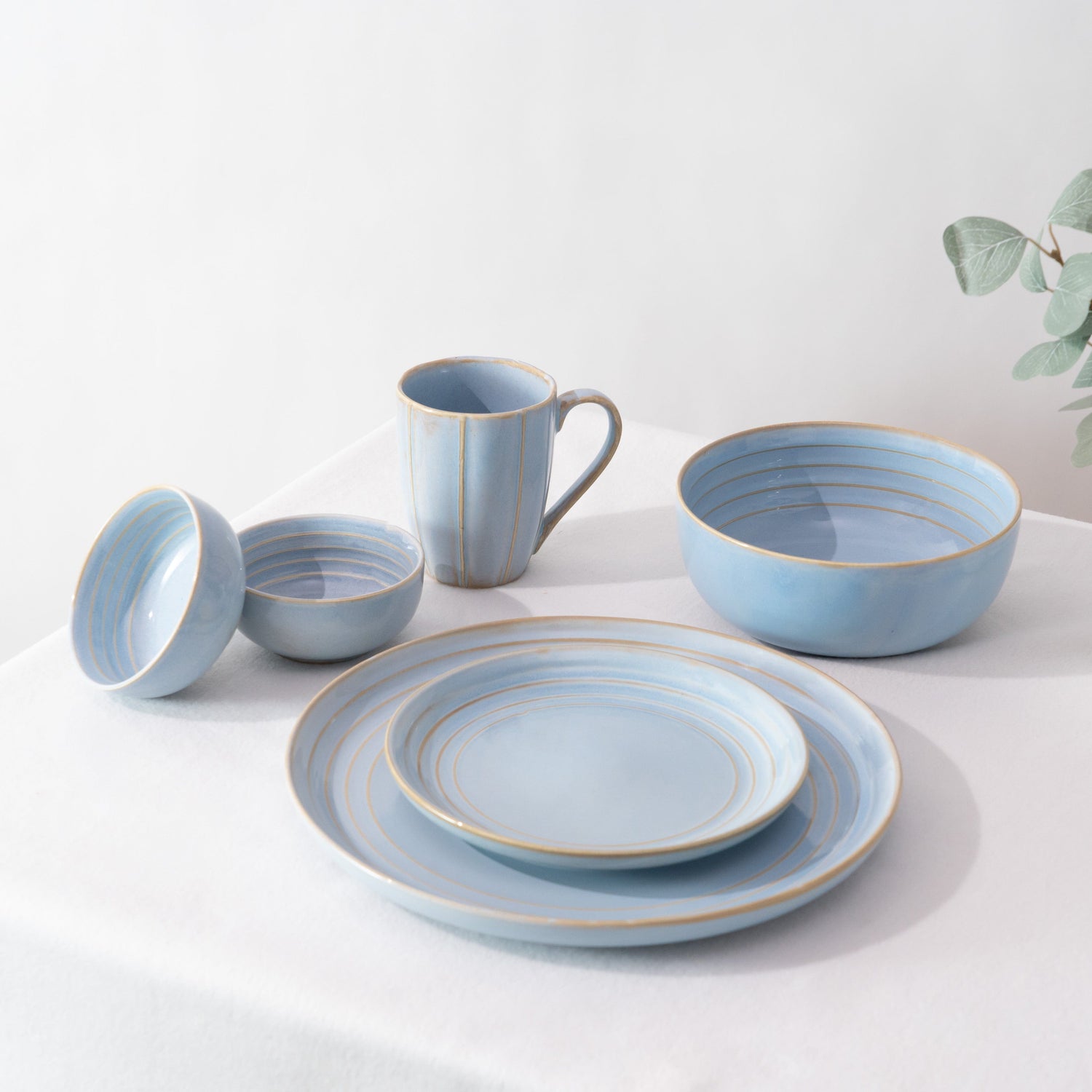 Nimbus Clay Side Plate- Sky Blue