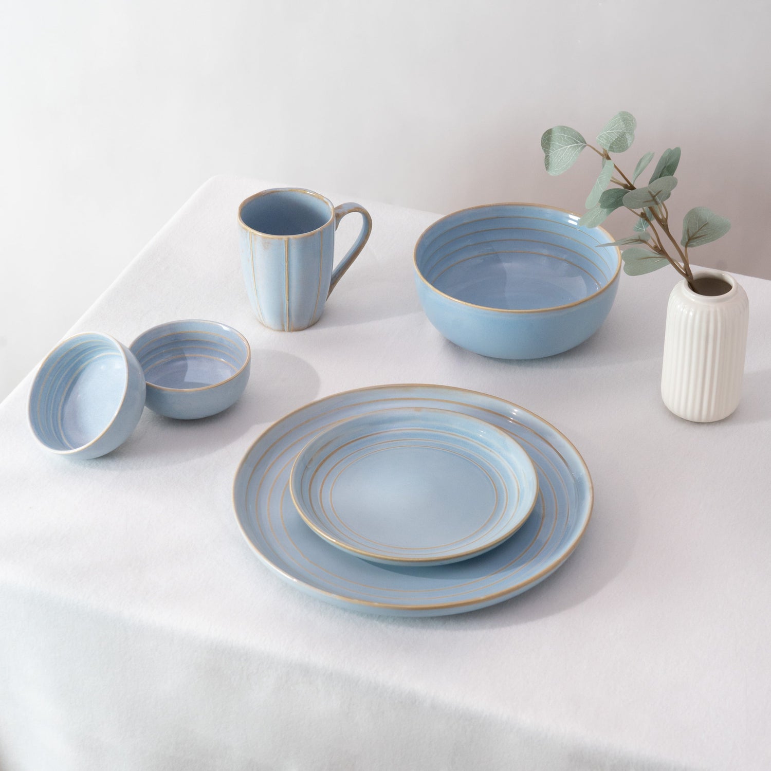 Nimbus Clay Dinner Plate- Sky Blue