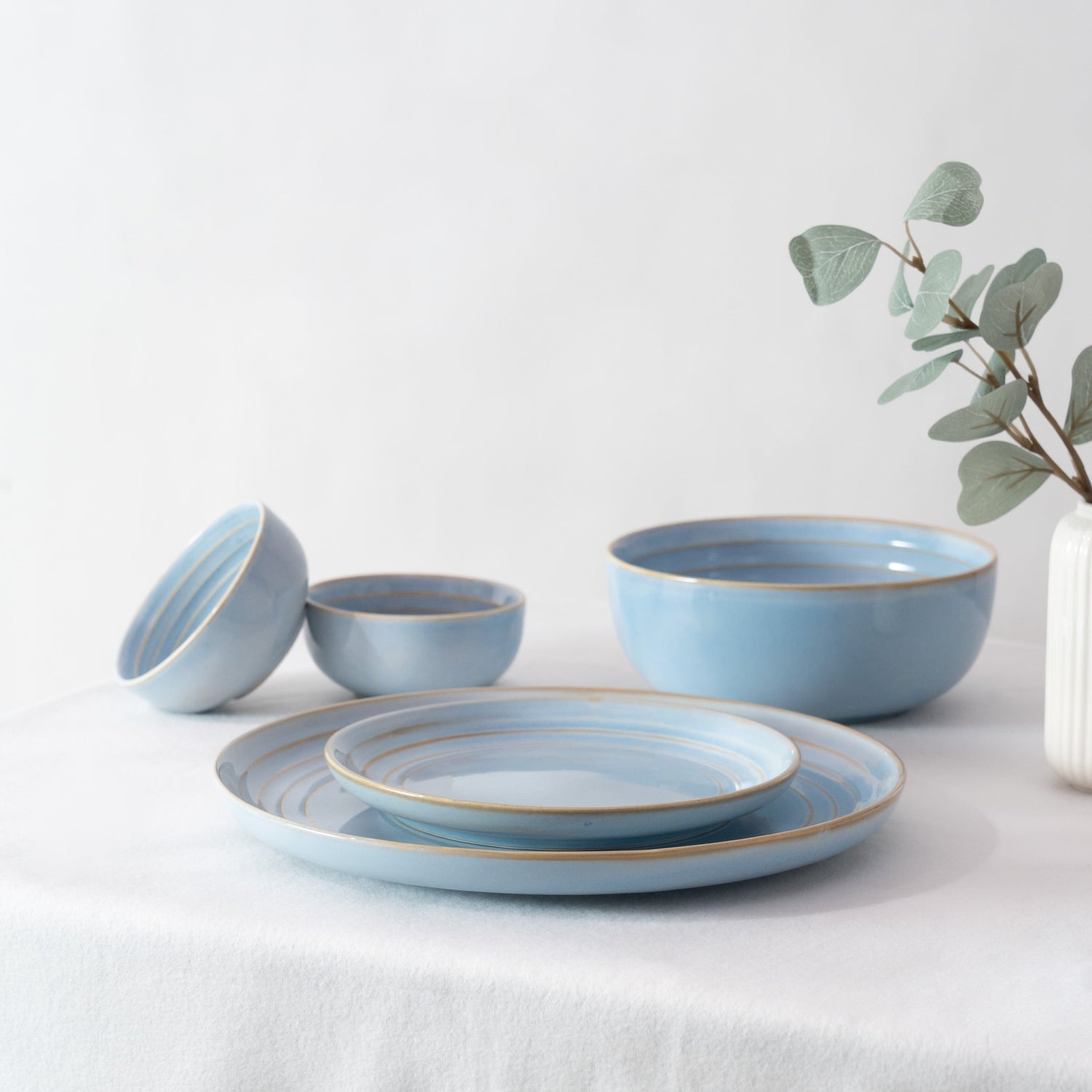 Nimbus Clay Dinner Plate- Sky Blue