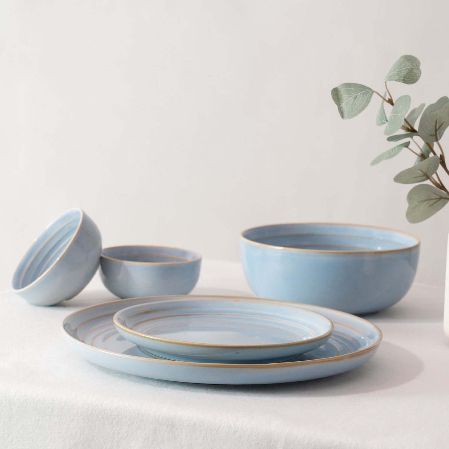 Nimbus Clay Dinner Plate- Sky Blue