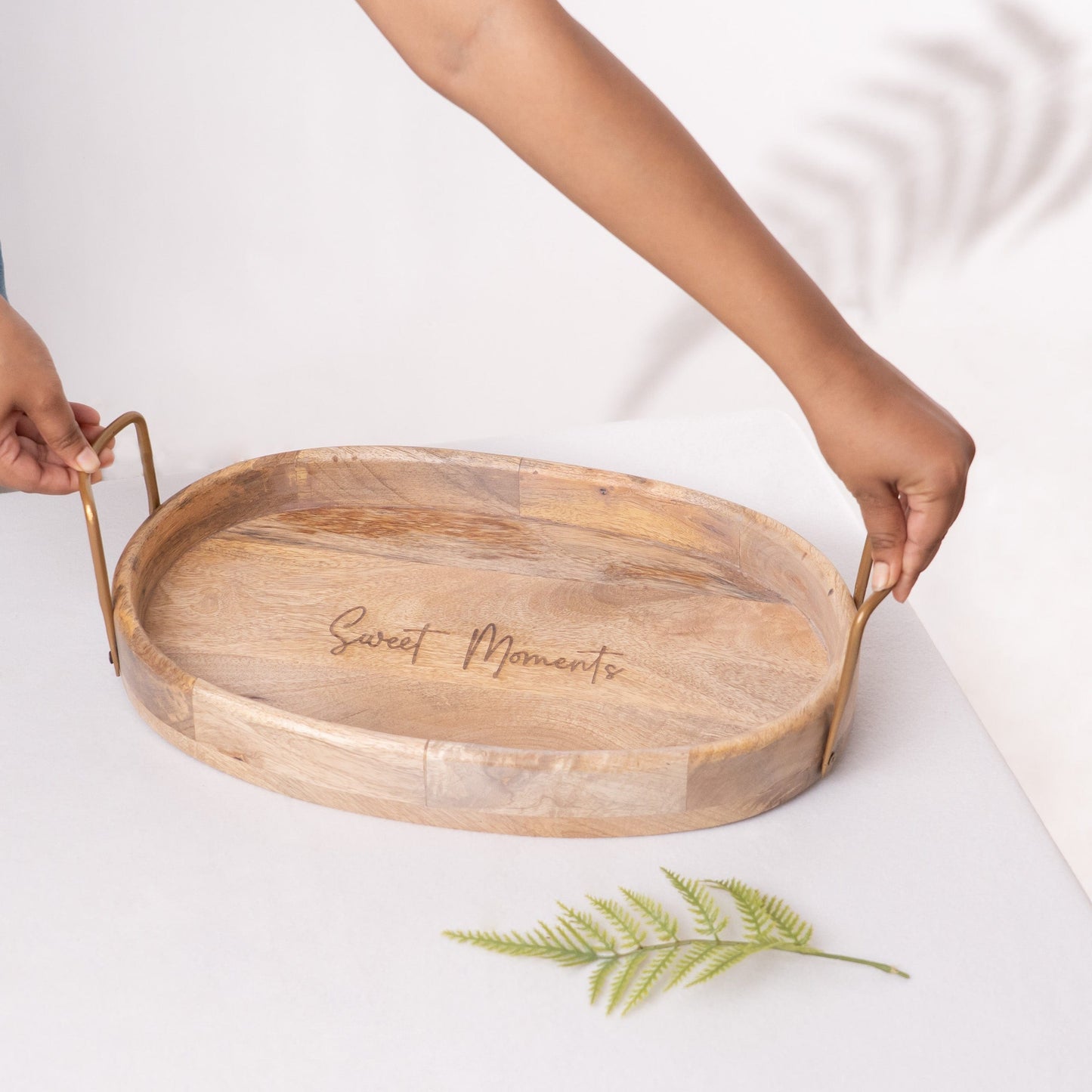Earthy Serve Tray- Grey